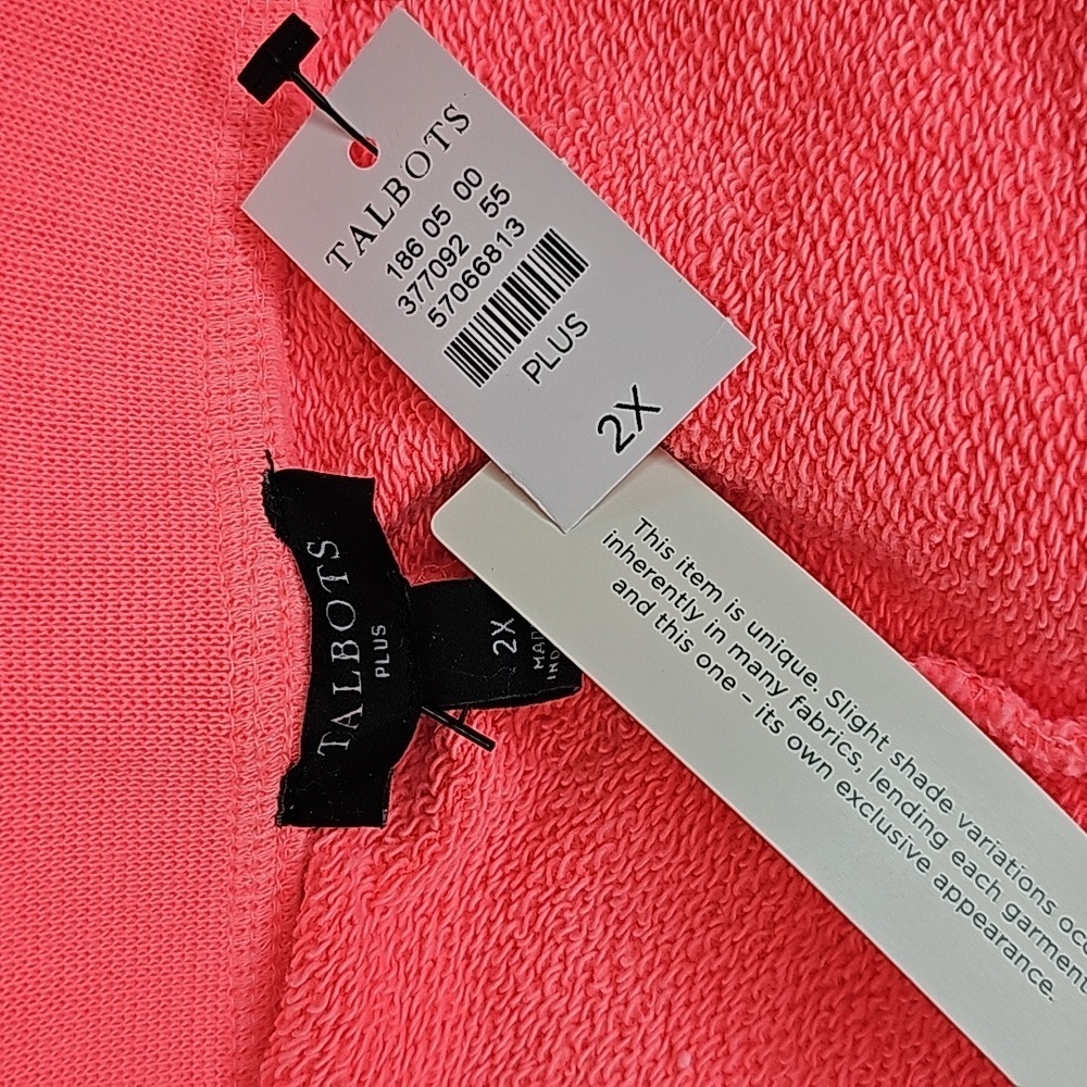 Talbots Coral Terry Beach Pull-On Shorts - Size 2X - Picture 5 of 7
